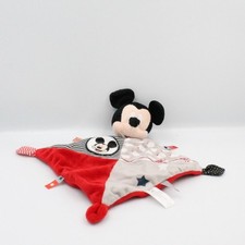 Doudou plat Mickey rouge gris noir DISNEY NICOTOY - 22023