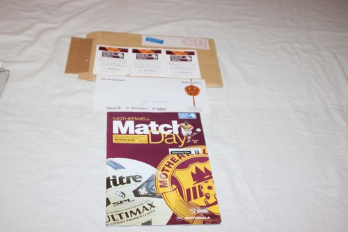 Programme motherwell dundee - vs,