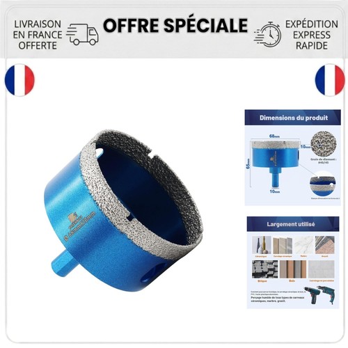 Scie cloche diamant mm - 68,