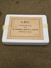 Appareil goutte à goutte lavement ancien type WW2 medical plasma US