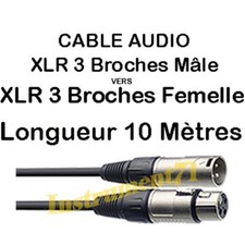 1 Câble XLR 3 Broches Mâle