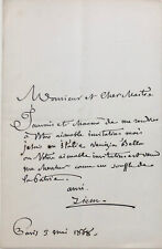 Félix ZIEM - Lettre adressée depuis Venise à Armand-Dumaresq