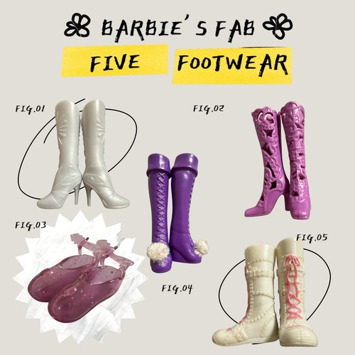 Vtg barbie fab footwear - fab,
