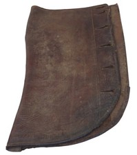 Une guêtre en cuir marron officier français WW1/WW2 14 18 1914 1918 France 1940