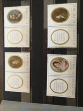 Timbres Pologne neufs Tableaux