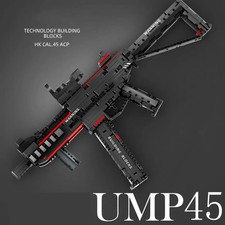 Série Militaire Ump45 Mitraillette Can Fire Bullets Modèle Compatible Avec Lego 
