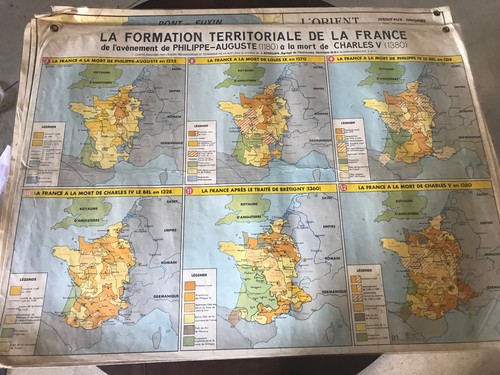 Ancienne carte scolaire - ancienne,