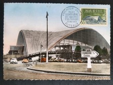 Carte Premier Jour Timbre Palais Du CNIT N° 1206 Oblitéré Puteaux 1959