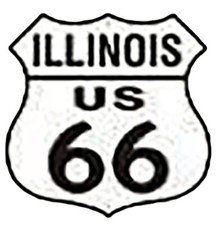 Paquet De 50 Route 66 Illinois Vélo Moto Chapeau Bonnet Revers Broche HP4872IL