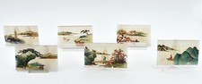 6 petites plaques verre