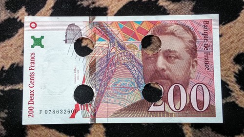 Billet 200 francs - billet, eiffel