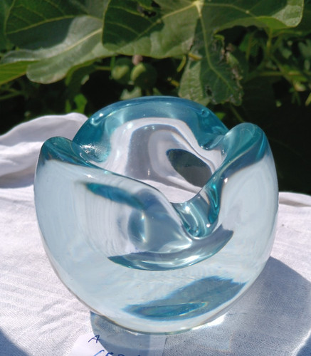 Cendrier bleu vert art - ,