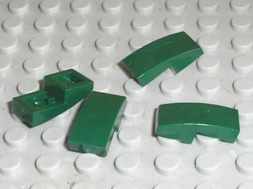 Lego dkgreen slope - 4,