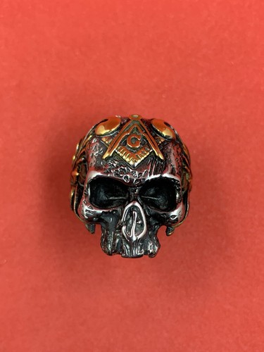 Bague crâne maçonnique - bague,