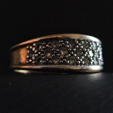 Bague anneau plat pavage