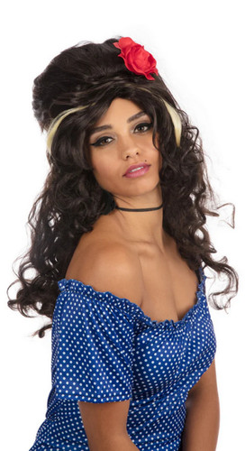 Amy winehouse beehive wig with - amy,