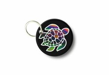 Porte cle cles clef brode