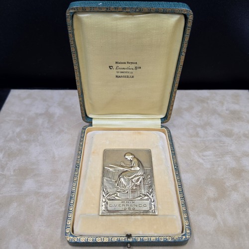 Medaille bronze signée - en,