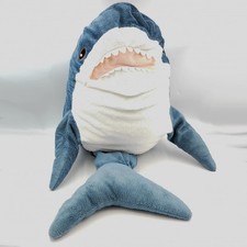 Grande peluche requin bleu blanc IKEA - 34119