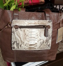 Sac ABACO, cuir et python