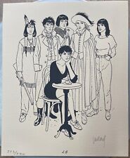 EX LIBRIS N&B SIGNE JUILLARD 250 EX N/S " GALERIE DE PERSONNAGES " 23*28 Cm