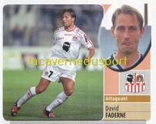 014a DAVID FADERNE # AC AJACCIO STICKER  PANINI  FOOT 2002 2003