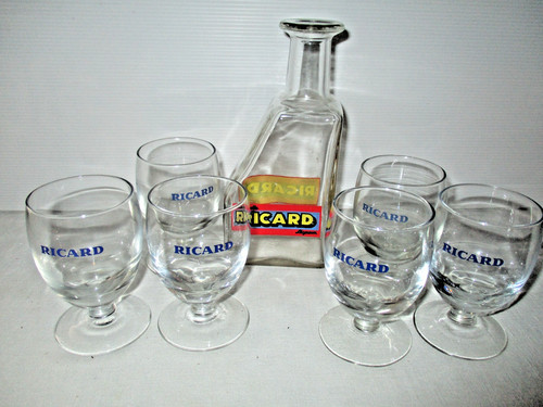 Lot verres ricard cl logo - 17,