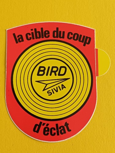Sticker vintage cible - la, du