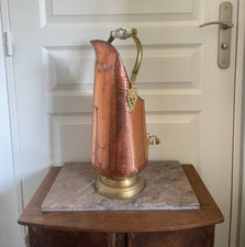Ancien seau charbon porte - seau,