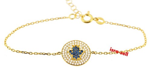 Gold plated hamsa bracelet - hamsa,