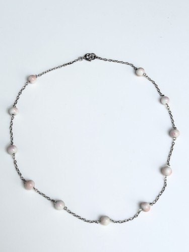 Ancien collier argent - argent, perles