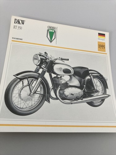 Dkw 350 1955 carte moto - 1955, de