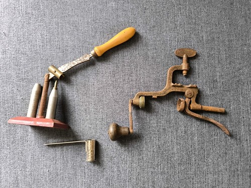 Lot anciens outils fabrication - lot,