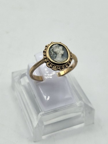 Bague vintage camée portrait