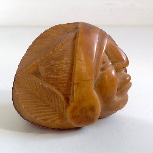 Antique carved head - carved,