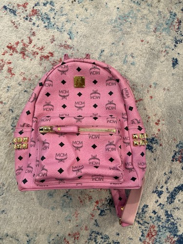 Mcm pink logo - pink, studded