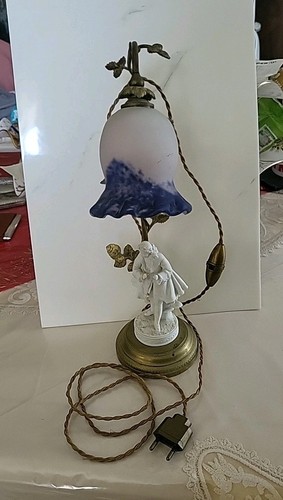 Ancien lampe bronze - lampe, en