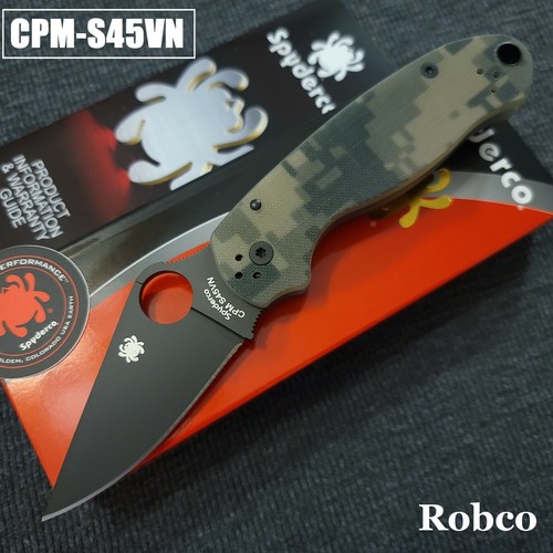Spyderco para s45vn dlc - para, 3