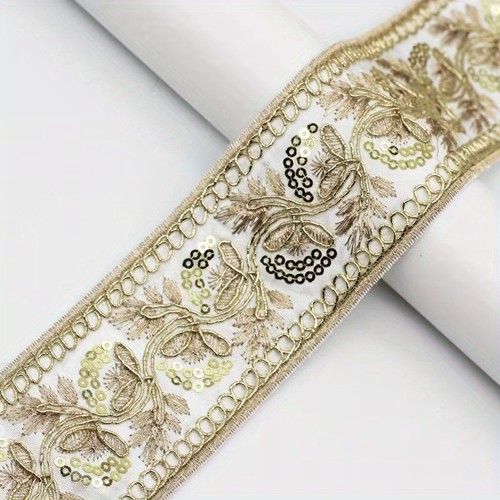 13m sequin brodé - brodé, bordure