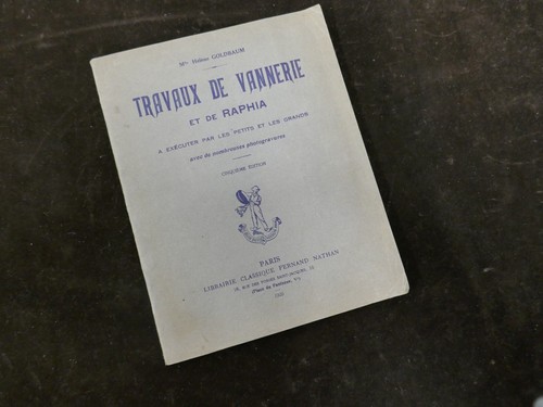 Travaux vannerie de - et,
