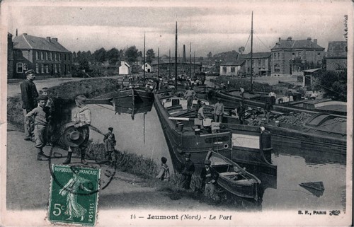 Cpa jeumont le port - jeumont,