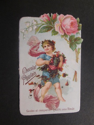 Chromo chocolat poulain ange - -,