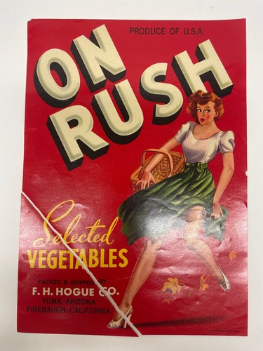 Rush étiquette caisse - rush,