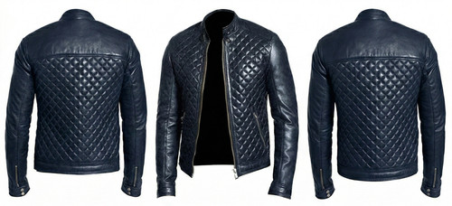 Veste cuir noir pour - en,