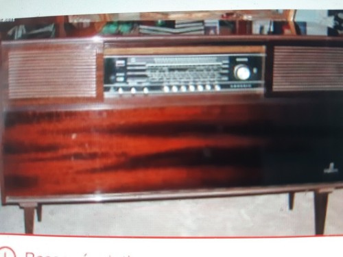 Meuble radio pick grundig - pick, up