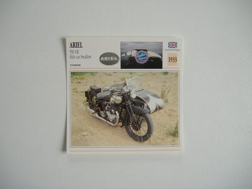 Fiche moto ariel 550 - ariel,