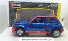 Renault turbo bleue burago - renault,