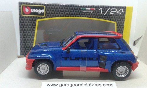 Renault turbo bleue burago - r5,