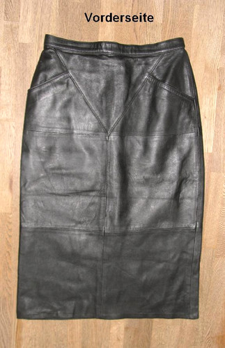 Jupe cuir noir - cuir, 36-38