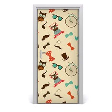 Tulup Autocollant de porte 95x205 cm autocollant - vélo Owl